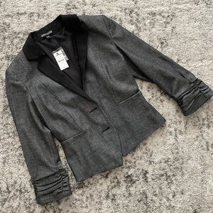 Express Gray Black Blazer - Size 0 - NWT